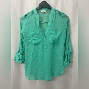 Candies Turquoise Top. Size XS